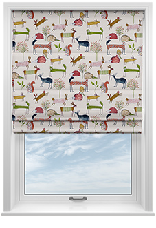 Oh My Deer, Berry - Roman Blind